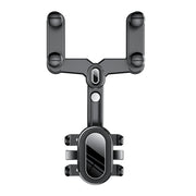 H03 Car Rearview Mirror Mobile Phone Holder 360 Rotation Foldable