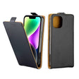 For iPhone 14 Vertical Flip Leather Phone Case with Card Slot(Black) - iPhone 14 Cases by PMC TechLife | Online Shopping South Africa | PMC TechLife