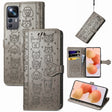 For Xiaomi 12T / 12T Pro / Redmi K50 Ultra Cute Cat and Dog Embossed Leather Phone Case(Gray) - free shipping - PMC TechLife - Order now!