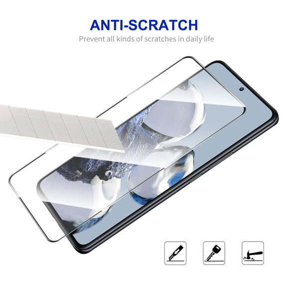For Xiaomi 12T / 12T Pro 2pcs ENKAY Full Glue 0.26mm 9H 2.5D Tempered Glass Full Film