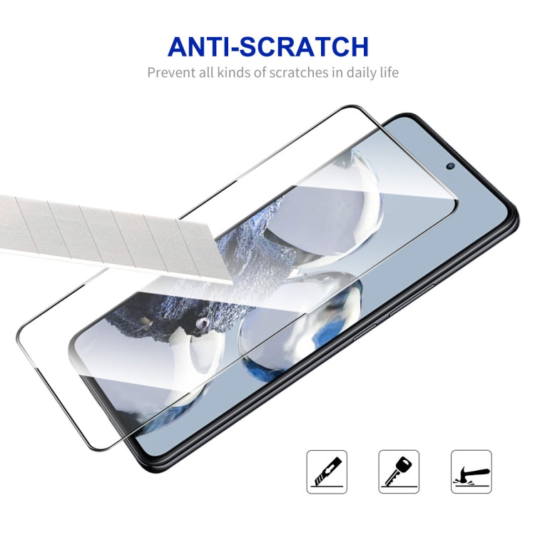 For Xiaomi 12T / 12T Pro 2pcs ENKAY Full Glue 0.26mm 9H 2.5D Tempered Glass Full Film