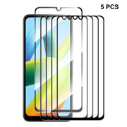 For Xiaomi Redmi A1 / A1+ / A2 / A2+ 5pcs ENKAY Full Glue 0.26mm 9H 2.5D Tempered Glass Full Film