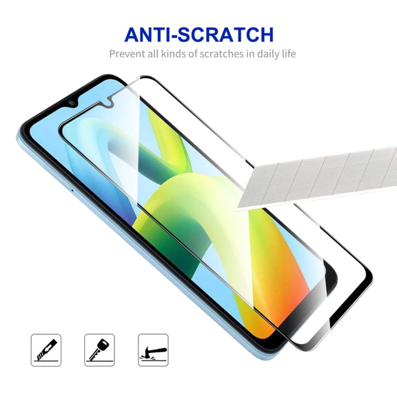 For Xiaomi Redmi A1 / A1+ / A2 / A2+ 10pcs ENKAY Full Glue 0.26mm 9H 2.5D Tempered Glass Full Film