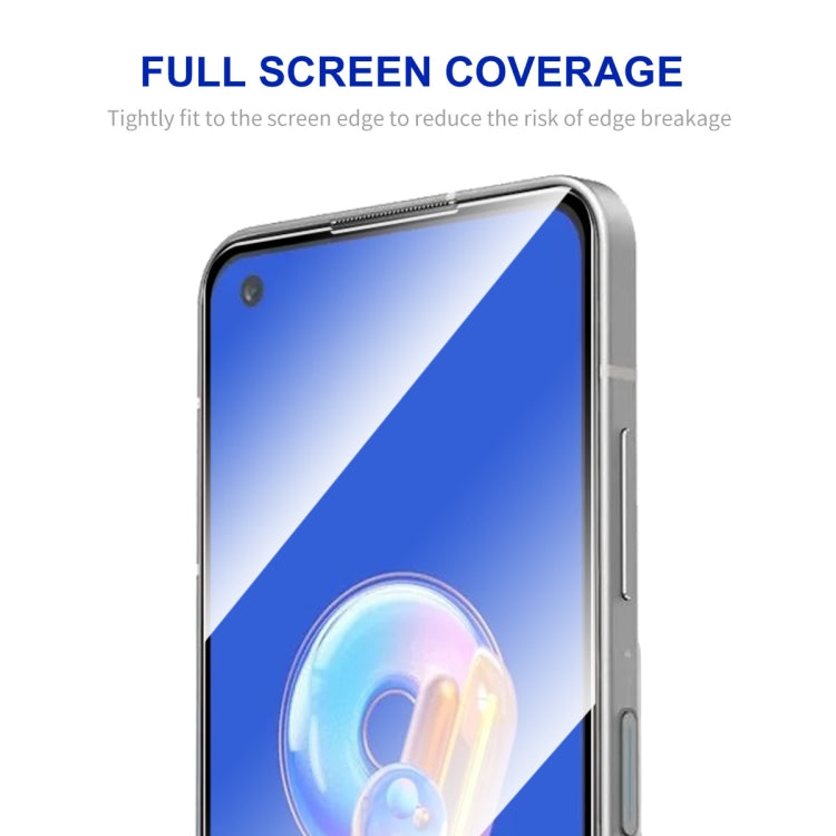 For Asus Zenfone 9 2pcs ENKAY Full Glue 0.26mm 9H 2.5D Tempered Glass Full Film