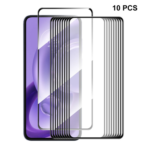 For Motorola Edge 30 Neo 10pcs ENKAY Full Glue 0.26mm 9H 2.5D Tempered Glass Full Film