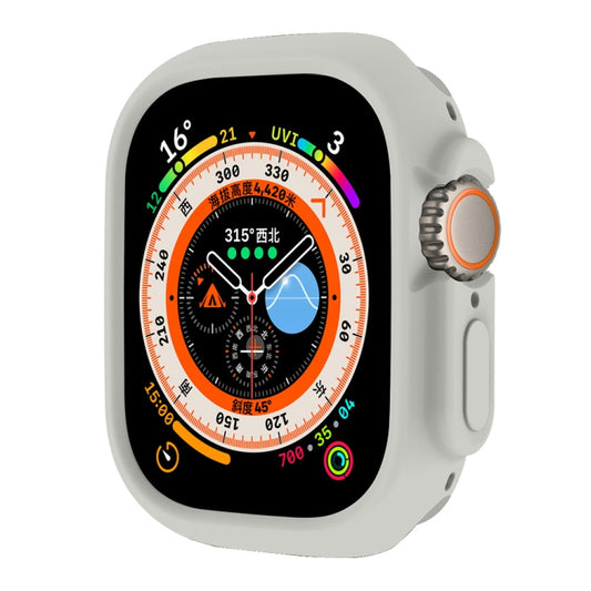 For Apple Watch Ultra 49mm ENKAY Solid Color Protective Soft TPU Frame Case(Grey) - free shipping - PMC Jewellery - Order now!
