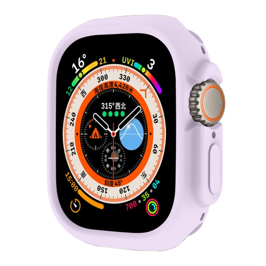 For Apple Watch Ultra 49mm ENKAY Solid Color Protective Soft TPU Frame Case(Purple) - free shipping - PMC Jewellery - Order now!