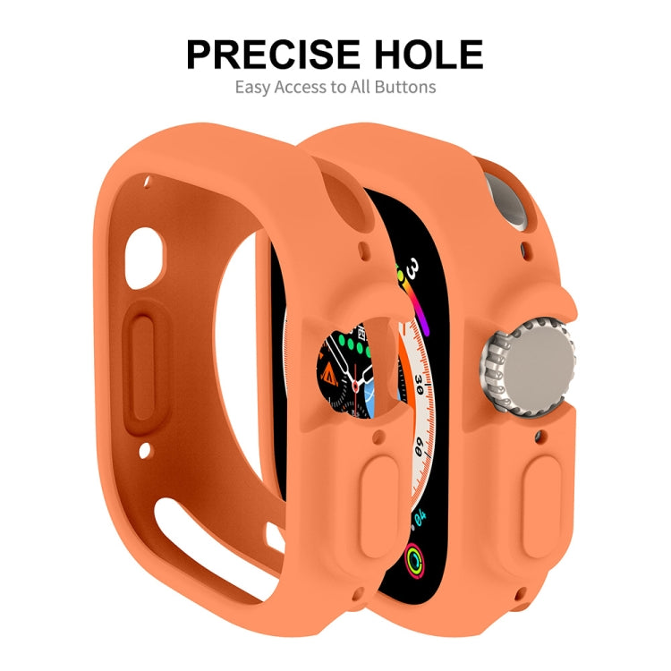 For Apple Watch Ultra 49mm ENKAY Solid Color Protective Soft TPU Frame Case(Purple) - free shipping - PMC TechLife - Order now!