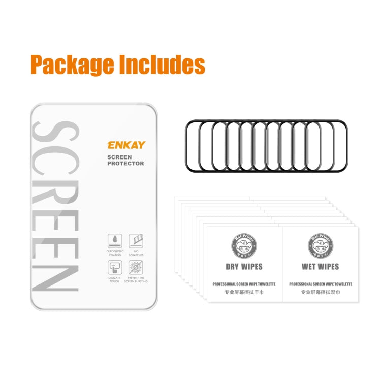10pcs For Amazfit GTS 4 ENKAY 3D Full Coverage Soft PC Edge + PMMA HD Screen Protector Film - free shipping - PMC Jewellery - Order now!