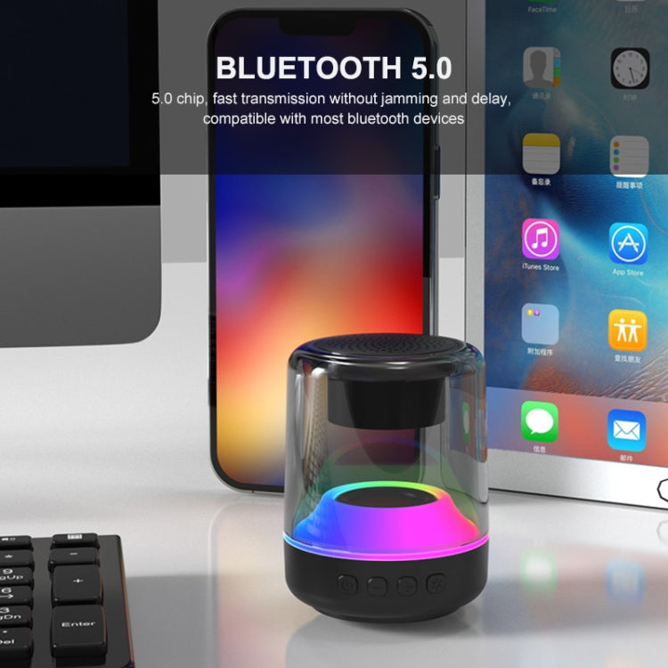 ENKAY Hat-Prince Portable RGB Light Wireless Bluetooth Speaker, Size:S