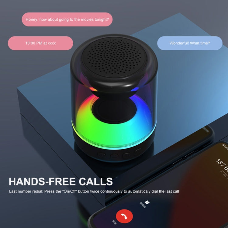 ENKAY Hat-Prince Portable RGB Light Wireless Bluetooth Speaker, Size:S