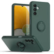 Ring Kickstand Silicone Phone Case For Samsung Galaxy A14 5G(Army Green) - Galaxy Phone Cases by PMC TechLife | Online Shopping South Africa | PMC TechLife