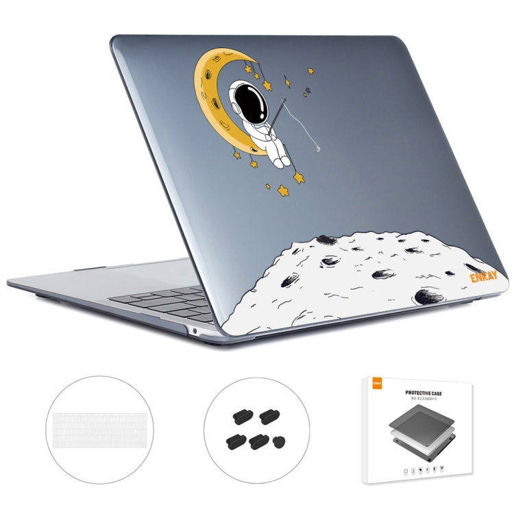 For MacBook Pro 13.3 A1706/A1989/A2159 ENKAY Hat-Prince 3 in 1 Spaceman Pattern Laotop Protective Crystal Case with TPU Keyboard Film / Anti-dust Plugs, Version:EU(Spaceman No.3) - free shipping - PMC TechLife - Order now!