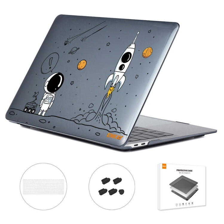 For MacBook Pro 13.3 A1708 ENKAY Hat-Prince 3 in 1 Spaceman Pattern Laotop Protective Crystal Case with TPU Keyboard Film / Anti-dust Plugs, Version:US(Spaceman No.1) - MacBook Pro Cases by ENKAY | Online Shopping South Africa | PMC TechLife | Buy Now Pay Later Mobicred