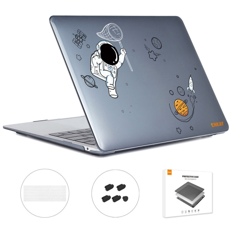 For MacBook Pro 13.3 A1708 ENKAY Hat-Prince 3 in 1 Spaceman Pattern Laotop Protective Crystal Case with TPU Keyboard Film / Anti-dust Plugs, Version:EU(Spaceman No.2) - free shipping - PMC TechLife - Order now!
