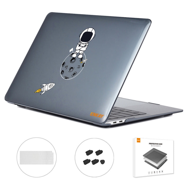 For MacBook Air 13.3 2020 A2179/A2337/A2779 2023 ENKAY Hat-Prince 3 in 1 Spaceman Pattern Laotop Protective Crystal Case with TPU Keyboard Film / Anti-dust Plugs, Version:US(Spaceman No.4) - MacBook Air Cases by ENKAY | Online Shopping South Africa | PMC TechLife | Buy Now Pay Later Mobicred