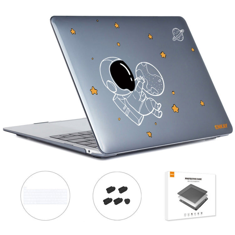 For MacBook Pro 13.3 A2251/A2289/A2338 ENKAY Hat-Prince 3 in 1 Spaceman Pattern Laotop Protective Crystal Case with TPU Keyboard Film / Anti-dust Plugs, Version:EU(Spaceman No.5) - free shipping - PMC TechLife - Order now!