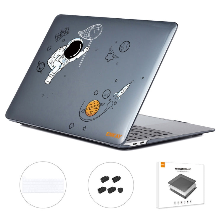 For MacBook Pro 16.1 A2141 ENKAY Hat-Prince 3 in 1 Spaceman Pattern Laotop Protective Crystal Case with TPU Keyboard Film / Anti-dust Plugs, Version:US(Spaceman No.2) - MacBook Pro Cases by ENKAY | Online Shopping South Africa | PMC TechLife | Buy Now Pay Later Mobicred