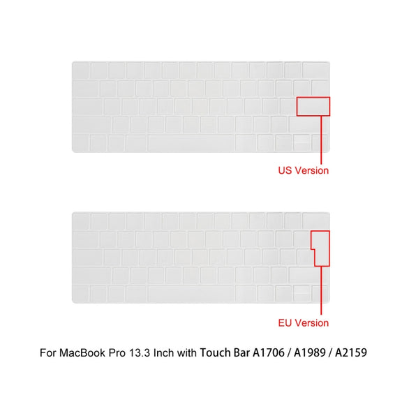 For MacBook Pro 13.3 A1706/A1989/A2159 ENKAY Hat-Prince 3 in 1 Protective Bracket  Case Cover Hard Shell with TPU Keyboard Film / Anti-dust Plugs, Version:EU(Grey)
