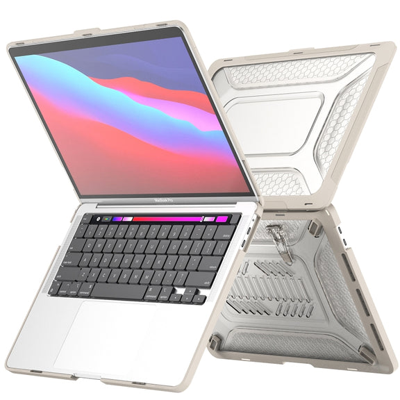 For MacBook Pro 13.3 A1706/A1989/A2159 ENKAY Hat-Prince 3 in 1 Protective Bracket  Case Cover Hard Shell with TPU Keyboard Film / Anti-dust Plugs, Version:EU(Grey)