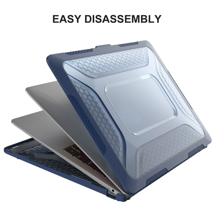 For MacBook Air 13.3 2018 A1932 ENKAY Hat-Prince 3 in 1 Protective Bracket  Case Cover Hard Shell with TPU Keyboard Film / Anti-dust Plugs, Version:EU(Khaki) - free shipping - PMC TechLife - Order now!