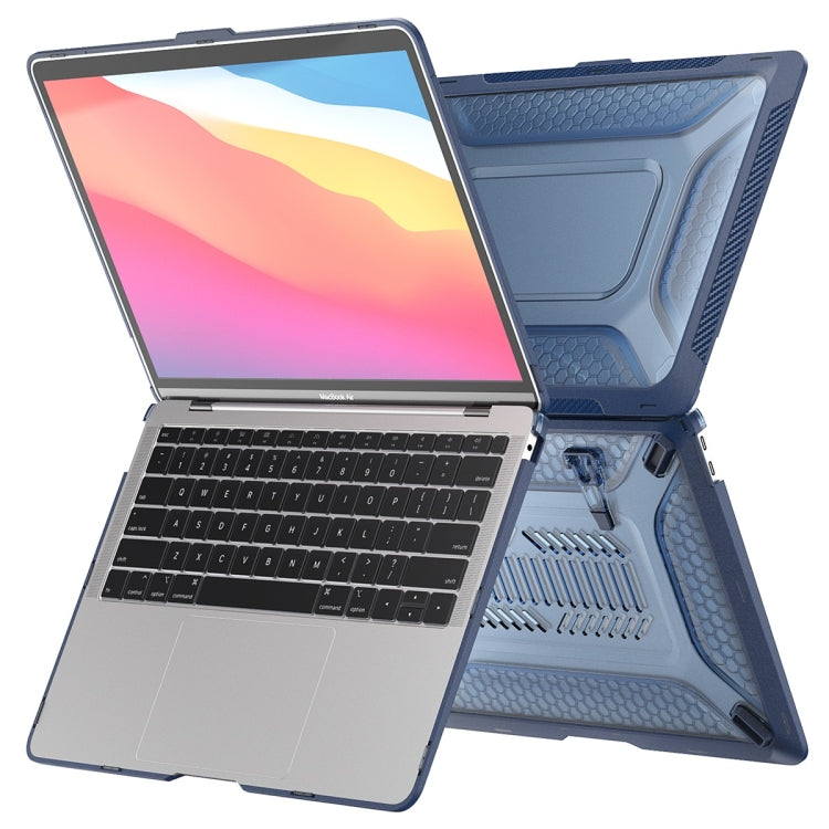 For MacBook Pro 13.3 A2251/A2289/A2338 ENKAY Hat-Prince 3 in 1 Protective Bracket  Case Cover Hard Shell with TPU Keyboard Film / Anti-dust Plugs, Version:US(Blue) - MacBook Pro Cases by ENKAY | Online Shopping South Africa | PMC TechLife | Buy Now Pay Later Mobicred
