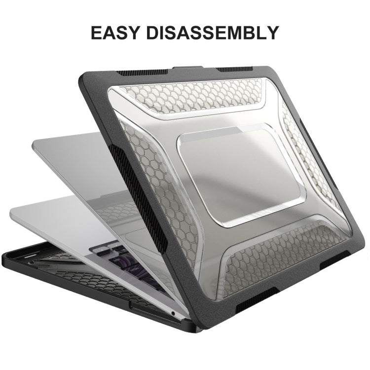 For MacBook Air 13.6 2022/2024 A2681 (M2) / A3113 (M3) ENKAY Hat-Prince 3 in 1 Protective Bracket  Case Cover Hard Shell with TPU Keyboard Film / Anti-dust Plugs, Version:US(Grey) - MacBook Air Cases by ENKAY | Online Shopping South Africa | PMC TechLife | Buy Now Pay Later Mobicred