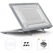 For MacBook Pro 16 A2141 ENKAY Hat-Prince 3 in 1 Protective Bracket  Case Cover Hard Shell with TPU Keyboard Film / Anti-dust Plugs, Version:US(Grey)