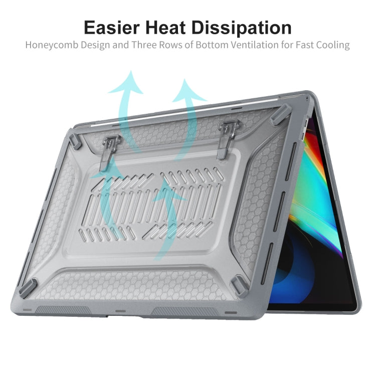 For MacBook Pro 16 A2141 ENKAY Hat-Prince 3 in 1 Protective Bracket  Case Cover Hard Shell with TPU Keyboard Film / Anti-dust Plugs, Version:US(Black) - free shipping - PMC TechLife - Order now!