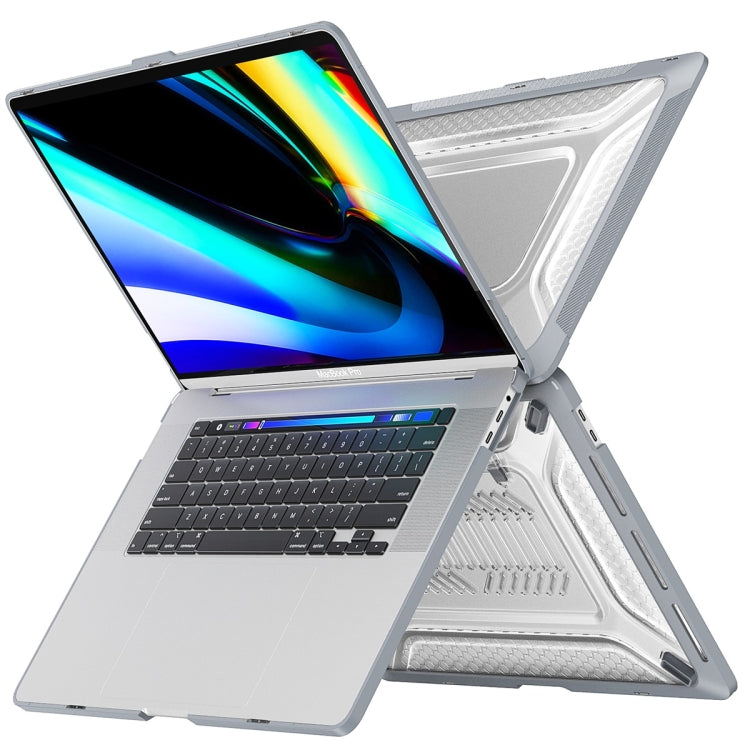 For MacBook Pro 16 A2141 ENKAY Hat-Prince 3 in 1 Protective Bracket  Case Cover Hard Shell with TPU Keyboard Film / Anti-dust Plugs, Version:EU(Blue) - free shipping - PMC TechLife - Order now!