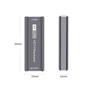 JUNSUNMAY 8K 30m HDMI Adapter Signal Amplifier HDMI Repeater Extender(Grey)