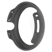 For Google Pixel Watch Tempered Glass Film PC Watch Case(Gray)