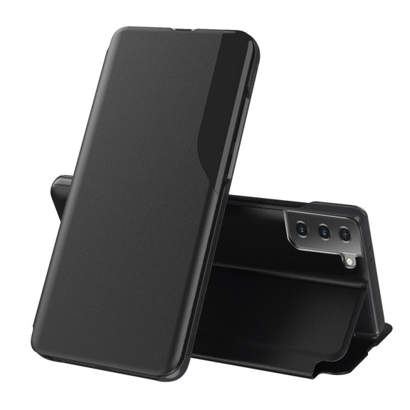 For Samsung Galaxy S23 5G Attraction Flip Holder Leather Phone Case(Black)