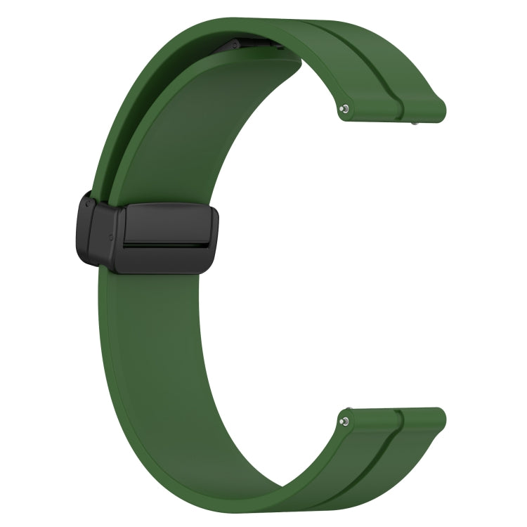 For Amazfit GTS 2 20mm Solid Color Magnetic Clasp Silicone Watch Band(Army Green) - free shipping - PMC TechLife - Order now!