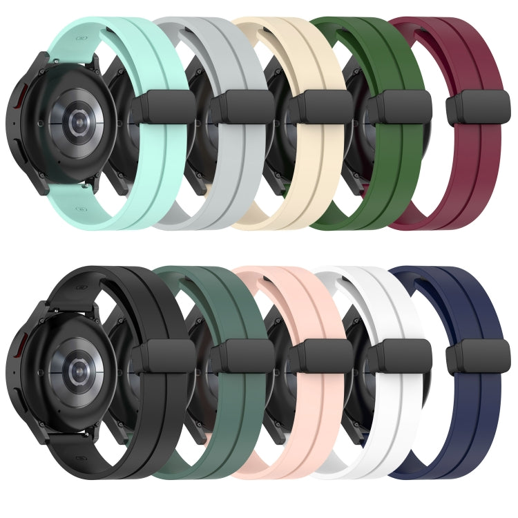 For Amazfit GTS 2 20mm Solid Color Magnetic Clasp Silicone Watch Band(Army Green) - free shipping - PMC TechLife - Order now!