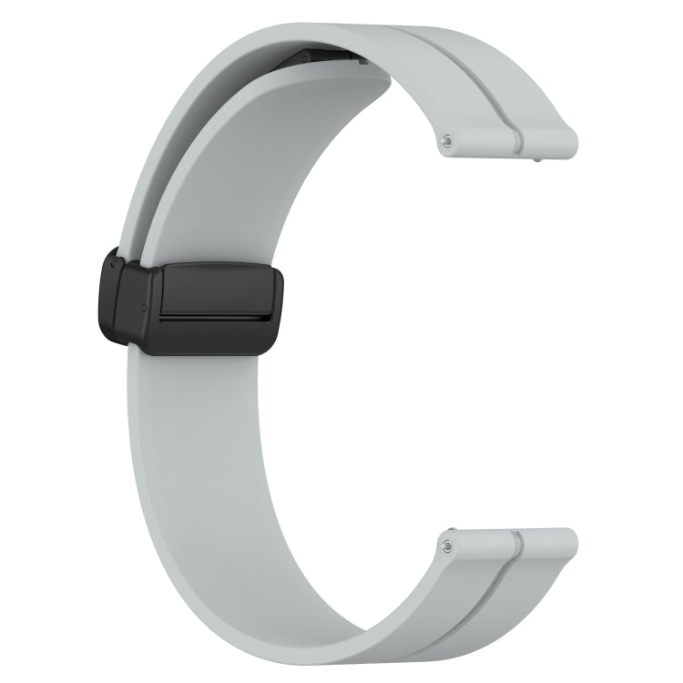 Compatible with Garmin Compatible witherunner 645 Music 20mm Solid Color Magnetic Clasp Silicone Watch Band(Grey) - free shipping - PMC TechLife - Order now!