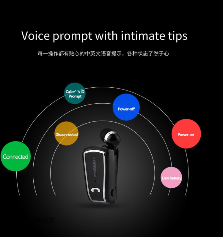 Fineblue F-V3 Bluetooth 4.1 Wireless Stereo Bluetooth In-Ear Earphone Mini Headset Black - free shipping - PMC Jewellery - Order now!