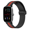 For Amazfit GTS 2 Mini 20mm Folding Magnetic Clasp Silicone Watch Band(Black+Red) - free shipping - PMC TechLife - Order now!