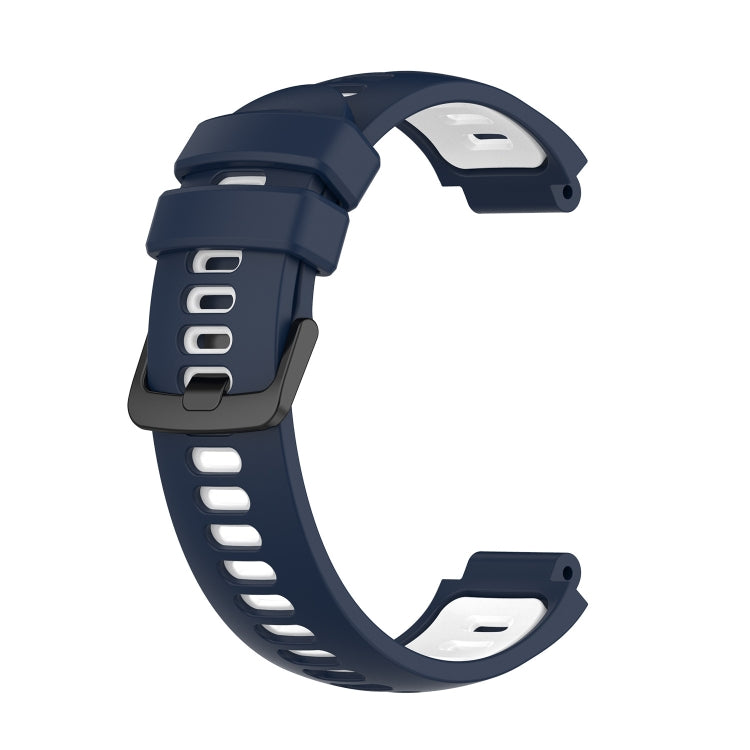 Compatible with Garmin Compatible witherunner 220 Two-Color Silicone Watch Band(Midnight Blue + White) - free shipping - PMC TechLife - Order now!