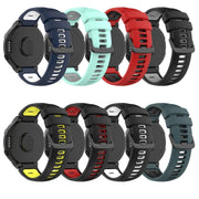 Compatible with Garmin Approach S20 Two-Color Silicone Watch Band(Red+Black)