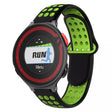 For Garmin Forerunner 220 Two-Color Punched Breathable Silicone Watch Band(Black+Green) - free shipping - PMC TechLife - Order now!