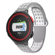For Garmin Forerunner 220 Two-Color Punched Breathable Silicone Watch Band(Grey+White) - free shipping - PMC TechLife - Order now!