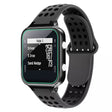 For Garmin Approach S20 Two-Color Punched Breathable Silicone Watch Band(Grey+Black) - free shipping - PMC TechLife - Order now!