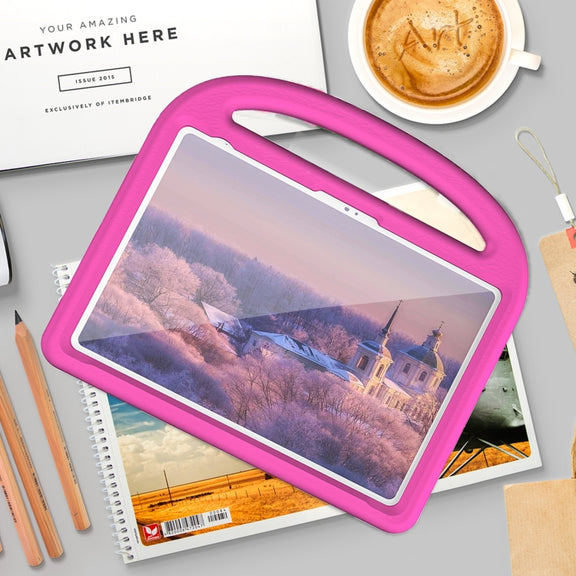 For iPad 2025 / 2022 Sparrow Style Shockproof Kickstand EVA Tablet Case(RoseRed)