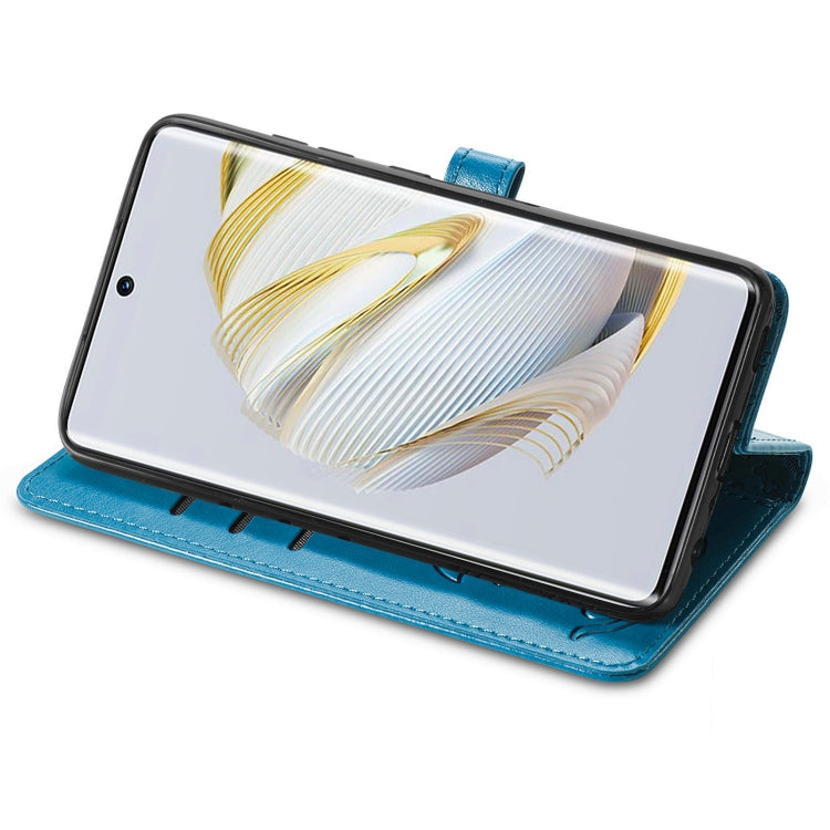 For Huawei Nova 10 Cat and Dog Embossed Leather Phone Case(Blue) - free shipping - PMC TechLife - Order now!