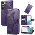 For Samsung Galaxy S23 Ultra 5G Butterfly Love Flower Embossed Leather Phone Case(Purple) - free shipping - PMC TechLife - Order now!