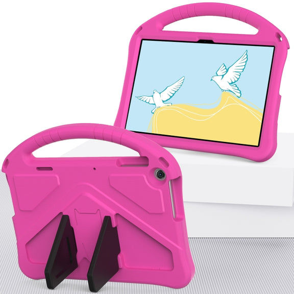 For Lenovo Tab M10 3rd Gen TB328FU / TB328XU 2022 EVA Shockproof Tablet Protective Case with Holder(Rose Red)