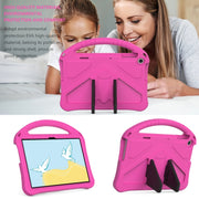 For Lenovo Tab M10 3rd Gen TB328FU / TB328XU 2022 EVA Shockproof Tablet Protective Case with Holder(Rose Red)