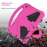 For Lenovo Tab M10 3rd Gen TB328FU / TB328XU 2022 EVA Shockproof Tablet Protective Case with Holder(Rose Red)
