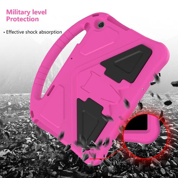 For Lenovo Tab M10 3rd Gen TB328FU / TB328XU 2022 EVA Shockproof Tablet Protective Case with Holder(Rose Red)
